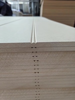 Panneau de lambris en MDF rainuré en forme de W personnalisé moderne, résistant à l'humidité, pour la décoration des murs et des plafonds
