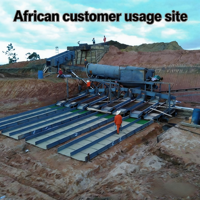 In Afrika beliebte mobile Goldgewinnungsanlage mit Trommelbrecher und Schleuse