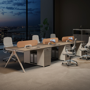 オフィステーブルと椅子セットモダンなワークステーションオフィス家具オフィス家具モダンなデザインオフィスデスクPC - Product Image 2