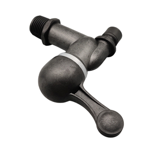 Single Handle Black Bathroom Sink <b>Wall</b> Mounted DN15 1/2" Faucet Plastic Water Tap for Bathroom - Product Image 2