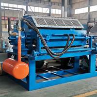 Máquina Automática Nueva para Fabricación de Bandejas de Cartón para Huevos, Precio de Fábrica, Controlada por PLC, Motor con Caja de Cambios, 60 Piezas/Min, Línea de Procesamiento de Bajo Costo