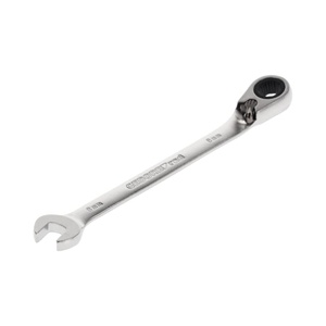 Jeu de clés à cliquet métriques en acier au chrome-vanadium OEM, double embout, finition miroir, poignée droite, pour bricolage - Product Image 2