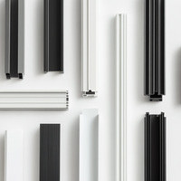 Profilés muraux en PVC personnalisés en forme de U avec rainure mâle pour coins, pour cuisine et supermarché - Durables