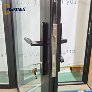 Système de porte en verre/aluminium standard américain Nafs 2011 avec moustiquaire accordéon - Product Image 5