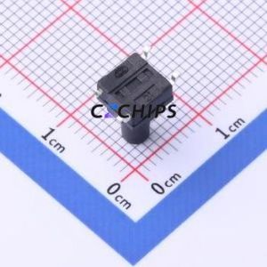 TS-KG10GS-BB100F Tactile Switch SMD-4P,6.2x6.2mm Switch Single Pole Single Throw Round Button 2.5N Vertical Mount - Product Image 2