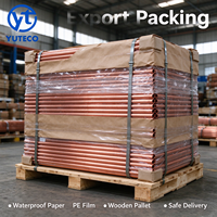 Tube en cuivre pur C11000 ASTM B280, tuyau en cuivre rouge droit et en spirale pour CVC, réfrigération, échangeur de chaleur avec service de découpe