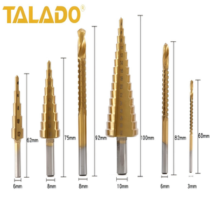 Broca escalonada de titanio recubierta anticorrosión con dientes de sierra para reparación automotriz, procesamiento mecánico y chapa metálica - Product Image 2
