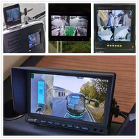 Monitor Impermeable AHD de 6 Canales y 10.1 Pulgadas |   Pantalla de Grabación DVR con 6 Divisiones |   1080P |   Camión Minero de Amplio Rango de Voltaje 12-36V