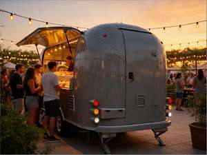 Remolque de Comida Israelí para Desayunos con Estación para Shakshuka y Freidora de Falafel para Huevos Poché en Salsa de Tomate y Bolas de Garbanzos - Product Image 6