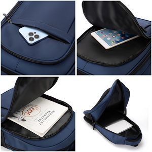 Klassische <span class=keywords><strong>Anti</strong></span>-Diebstahl-Oxford-Bürocomputer wasserdichte große Kapazität Laptop-Rucksäcke Taschen für Herren Reisen Outdoor-Taschen - Product Image 4