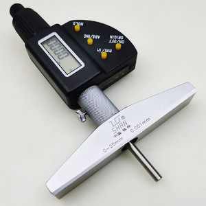LISHAN Digital Depth <b>Micrometer</b> 0-25mm 0.001mm Resolution Precision Measurement Tool - Product Image 1