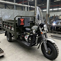 Motor Kargo Roda Tiga Bensin 200cc Tanzania Berpendingin Air 4 Tak Bak Terbuka Lampu LED 1000kg Harga Terbaik