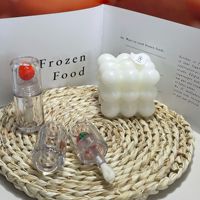 Tube de brillant à lèvres rond en plastique, grande tête de brosse, motif fruits variés, mignon, 4 ml – Meilleures ventes