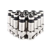Conector inteligente de compresión macho BNC RG58 RG6 Cable coaxial Cámara CCTV Conector BNC a la venta Conector de alimentación Rg59 personalizado