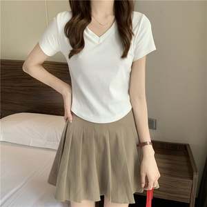 Combinaison sexy à manches courtes K2048 pour femmes, haut de corps à épaules dénudées, streetwear, hauts de combinaison - Product Image 2