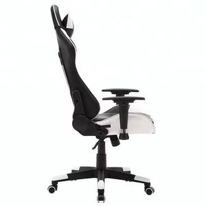 Silla de Juego Ejecutiva de Estilo Moderno, Respaldo Alto Reclinable, Ergonómica, de Cuero PU, con Reposapiés, para Computadora, Oficina, AJHH 24 Giratoria 572 - Product Image 3