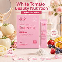 OKTW En stock Poudre de boisson solide à la tomate blanche avec soin à l'acide hyaluronique Vente en gros Saveur naturelle Fraîche