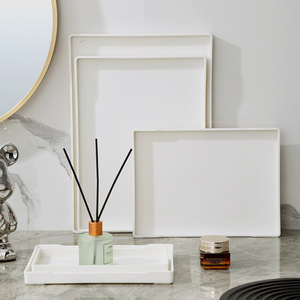 Plateau de service alimentaire de haute qualité Rectangle assiette carrée assiettes à vaisselle vaisselle pour <span class=keywords><strong>cuisine</strong></span> à domicile - Product Image 3