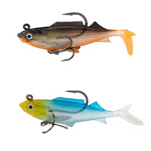 เหยื่อตก<span class=keywords><strong>ปลา</strong></span>แบบลอยน้ำ OEM รับทำโลโก้ตามสั่ง รูปทรงตาเหมือนจริง หางรูปตัว T  ถ่วงน้ำหนักด้วยตะกั่ว เหยื่อนิ่ม สำหรับผู้เชี่ยวชาญ จำหน่ายจำนวนมาก - Product Image 1