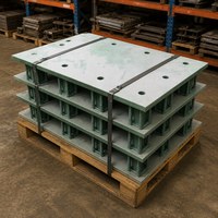 Fabrication sur mesure de tôles métalliques Q345, plaque d'acier intégrée pour pont, encastrage structurel galvanisé pour l'ancrage des poutres autoroutières