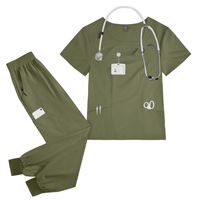 42070 -2026 Blouses médicales tendance à col en V - Uniformes légers pour femmes dans le secteur de la santé avec évacuation de l'humidité