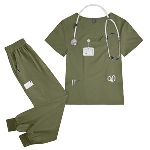 ชุดสครับแพทย์คอวีทันสมัย รุ่น 42070 -2026 - ชุดยูนิฟอร์มดูแลสุขภาพสำหรับผู้หญิง น้ำหนักเบา ระบายความชื้นได้ดี - Product Image 6