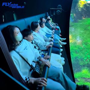 โรงภาพยนตร์โดม VR 8 ที่นั่ง 9D 7D XD พร้อมเก้าอี้เคลื่อนไหวแบบจำลองการบิน - Product Image 5