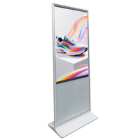 Pantalla de Señalización Digital 4K Ultra Delgada de 43/49/55 Pulgadas, Pantalla Publicitaria Vertical para Interiores, para Centros Comerciales y Hoteles