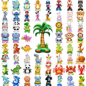 แผ่นฟิล์มอะลูมิเนียมรูปช้างสิงโตแพนด้าสำหรับตกแต่งเป็นมิตรกับสิ่งแวดล้อมใหม่ลูกโป่งลายการ์ตูนสำหรับปาร์ตี้เทศกาลคริสต์มาส - Product Image 1