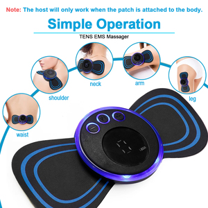 Masseur électrique rechargeable pour le cou, 19 vitesses, 8 modes EMS, massage par impulsions, massage du dos, massage des vertèbres cervicales, patch de massage musculaire pour tout le corps - Product Image 5