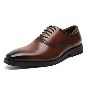 Chaussures en cuir véritable pour hommes, style professionnel décontracté, fabriquées en usine, modèle Sh11518a - Product Image 1
