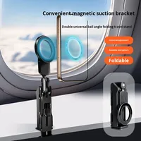 Support de tablette et de téléphone multifonctionnel universel en alliage d'aluminium, magnétique, réglable en hauteur, rotatif, pliable, portable, pour bureau