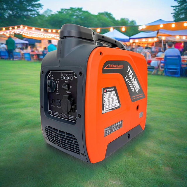 TJ2000IS 4-Stroke Single Phase Silent Variable Frequency Generator Hand Start 50/60Hz Noise Level 75% Load