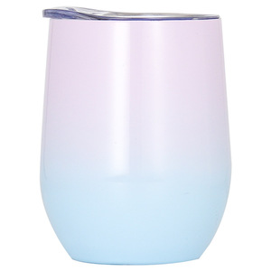 Stainless Steel Tumbler 304 Insulated Cup Round Portable Travel Coffee Mug White Black Light Blue Dark Blue JH1 - Product Image 3