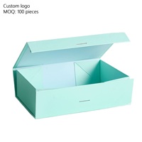 Maßgefertigte Schwarze Leere Schuhboxen mit Magnetverschluss und Klappfront, Rosa Zusammenklappbare Geschenkbox mit Magnetverschluss