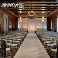 4x4 acrylique Plexi sans couture piste de danse Portable piste de danse blanc à l'intérieur 20x20ft brillant brillant piste de danse pour mariage