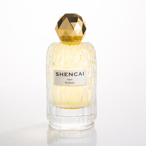 Flacon de <span class=keywords><strong>parfum</strong></span> pour <span class=keywords><strong>homme</strong></span> en verre transparent personnalisé de haute qualité, vide, 30 ml, 50 ml, 100 ml, cylindrique, avec bouchon rond - Product Image 1
