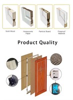 High Quality Modern Interior Door Factory Customized Size Door for Home Villa Waterproof Wood Door Interior Door