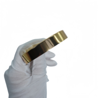Emballage cosmétique Couvercle à vis en aluminium doré 70/400 pour pot de crème en plastique en verre