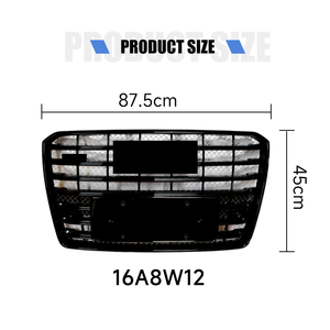 Yinhua Factory Direct 14-17 <strong>A8</strong> W12 Car Hood Grill With Metal Mesh Car Body <strong>Parts</strong> Grille With Logo - Product Image 4