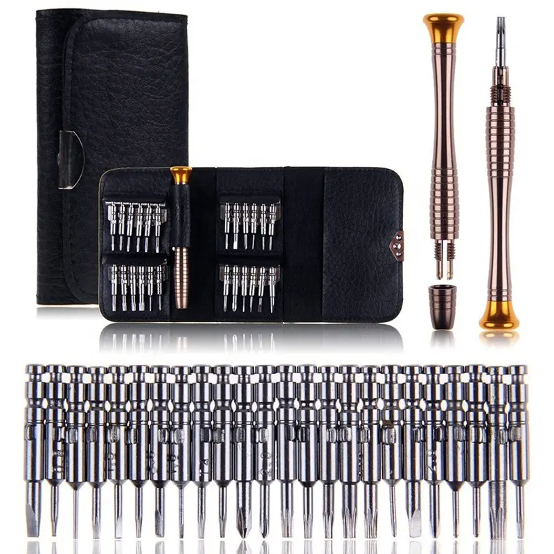 25 in 1 cacciavite di precisione torx set di strumenti per cacciavite a mano di precisione per telefoni cellulari bit per cacciavite orologio multitool