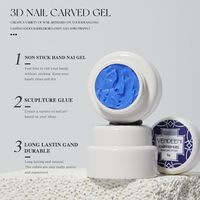 Vendeeni 3d gel de sculpture pour l'art des ongles 12 couleurs sculpté gel ongles ensemble dans la sculpture pot fleurs conception marque privée usine oem