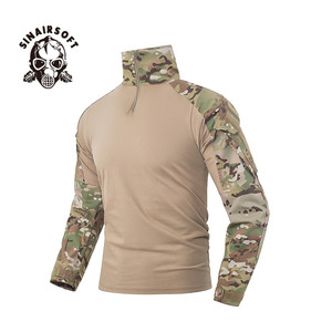 Chemise <span class=keywords><strong>tactique</strong></span> à manches longues en tissu <span class=keywords><strong>de</strong></span> tricot <span class=keywords><strong>de</strong></span> coton Rip-Stop Uniforme Camouflage pour la chasse Vêtements <span class=keywords><strong>de</strong></span> style <span class=keywords><strong>militaire</strong></span> - Product Image 4