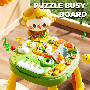 Zhorya Dinosaur Piano Puzzle Juego bebé actividad <span class=keywords><strong>centro</strong></span> <span class=keywords><strong>de</strong></span> aprendizaje educativo ocupado tablero dinosaurio piano Mesa musical juguete - Product Image 2