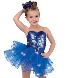 Nuovi Adorabili Costumi da Balletto con Paillettes per Ragazze, Abbigliamento per Esibizioni Jazz e <span class=keywords><strong>Latino</strong></span>-021 - Product Image 2