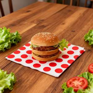 Papier à hamburger, papier ciré, anti-graisse, logo personnalisé, papier alimentaire, papier à sandwich, papier de cuisson, cuisine, rouleau de poulet - Product Image 3