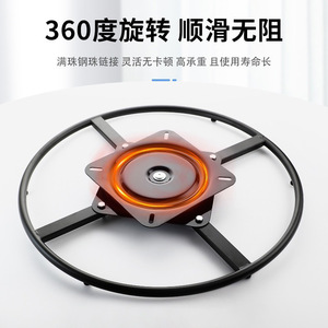 Furniture Caster Swivel <b>Plate</b> Mount Cold-Rolled Steel Plain Bearing 360 Degree Rotation Multi-Purpose - Product Image 3