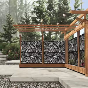 Panneaux décoratifs en acier Corten découpés au laser pour jardin, écrans d'intimité extérieurs en métal - Product Image 5
