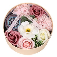Savon en forme de rose artisanal Micheng de haute qualité, fleur naturelle au toucher réel, cadeau pour Halloween, la fête des mères, Noël, pour petite amie