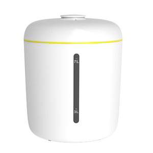 Conteneurs/boîte de stockage d'aliments secs portables pour animaux de compagnie avec tasse à mesurer pour fenêtre visible de riz 7L blanc - Product Image 1